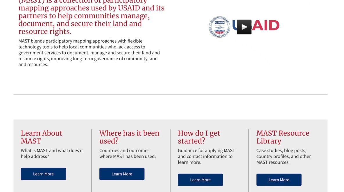 USAID Mapping Approaches for Securing Tenure online platform