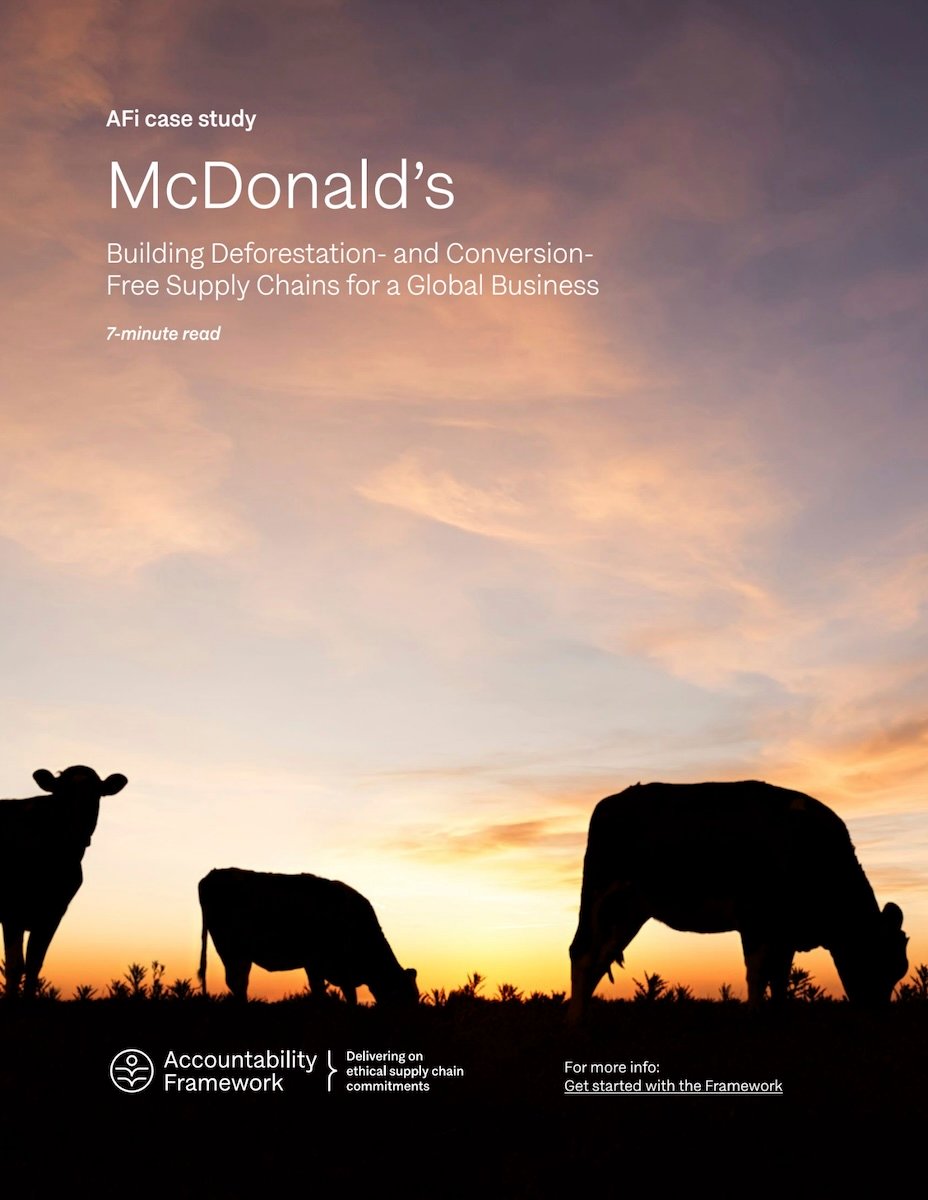 Accountability Framework initiative case study - McDonald's