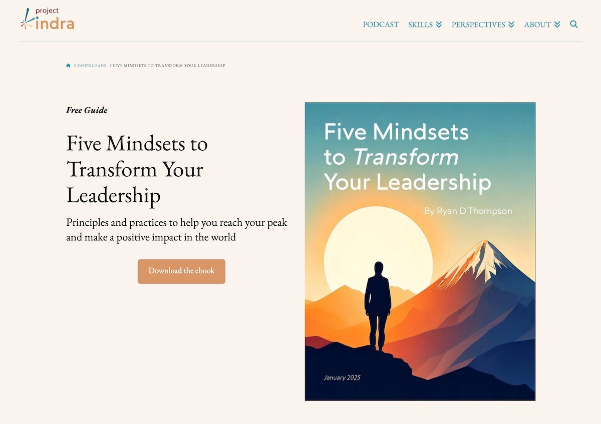 Project Indra ebook: Five Mindsets to Transform Your Leadership