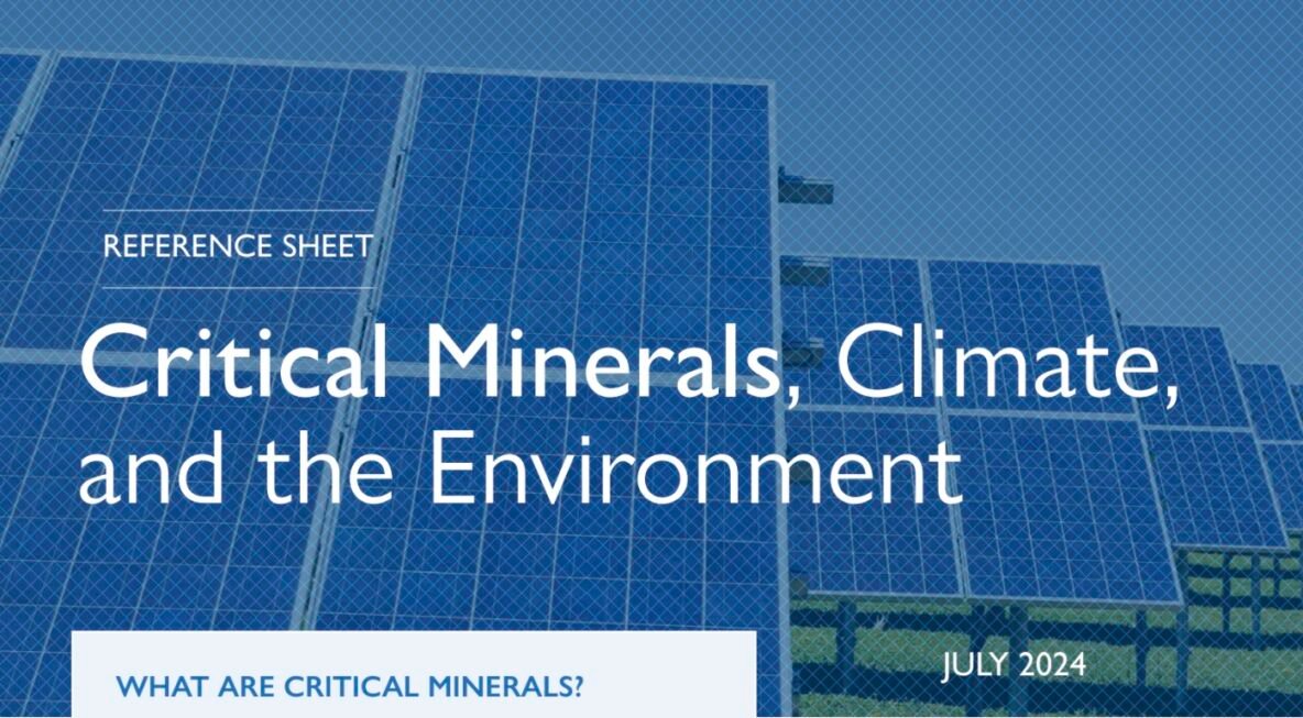 USAID critical minerals reference sheets – climate and the environment