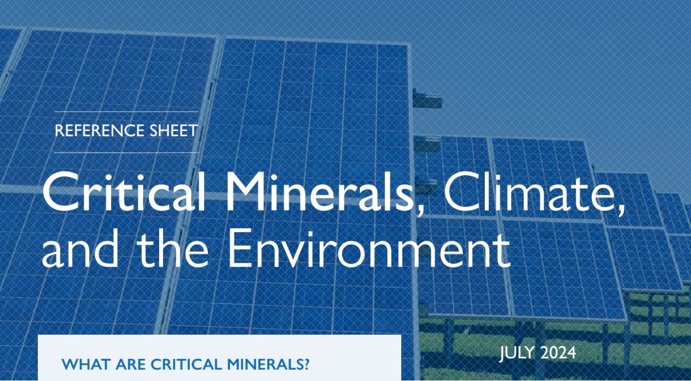 Featured image for “Critical Minerals Reference Sheets”